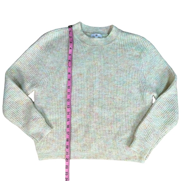 BP size Xs from Nordstrom fuzzy cream marl sweater with rainbow speckles EUC - Picture 13 of 16